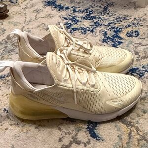 Nike Women's White and Cream Sneakers